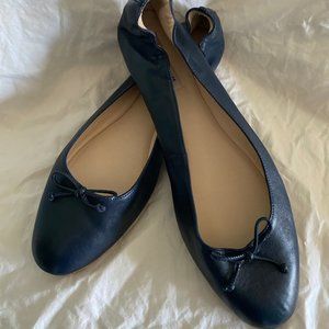 L.K. Bennett London Thea navy ballet flats Size 42